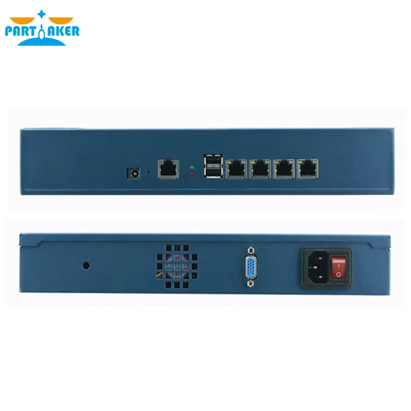 1U vpn-брандмауэр appliance F2 для 4 LAN Поддержка Intel Celeron J1900 процессор сервер сетевой маршрутизатор 2 Гб ОЗУ 8 ГБ SSD Pfsense