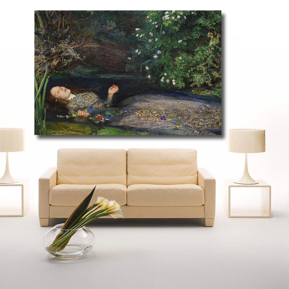 Украшение John Everett Millais изображение сцены Hamlett Leo Philia настенные картины для