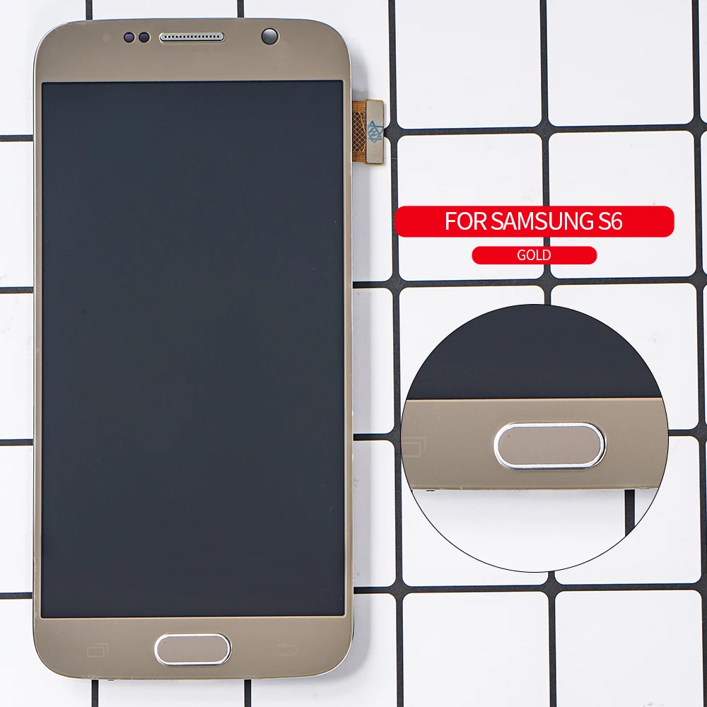 Super AMOLED For SAMSUNG GALAXY S6 LCD Display Touch Screen Digitizer Assembly Replacement G920F G920A Samsung | Мобильные телефоны
