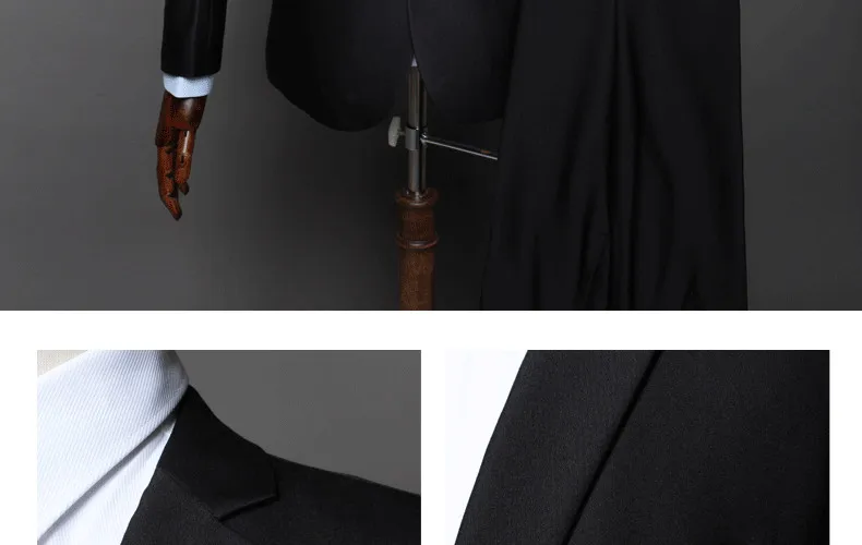 Формальные Slim Fit Бизнес Мужской пиджаки Для мужчин костюмы Свадебные Жених