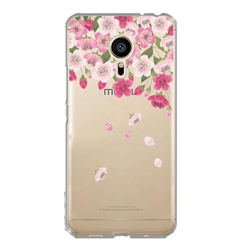 Милый мягкий прозрачный чехол из ТПУ с цветочным принтом для meilan MX6 pro6 U20 U10 A5 M5 M5S E