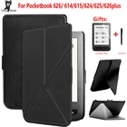 Чехол-подставка из искусственной кожи для Pocketbook touch lux 626624615625626 plus, защитный чехол для электронной книги, чехол для навыков, чехол + подарки