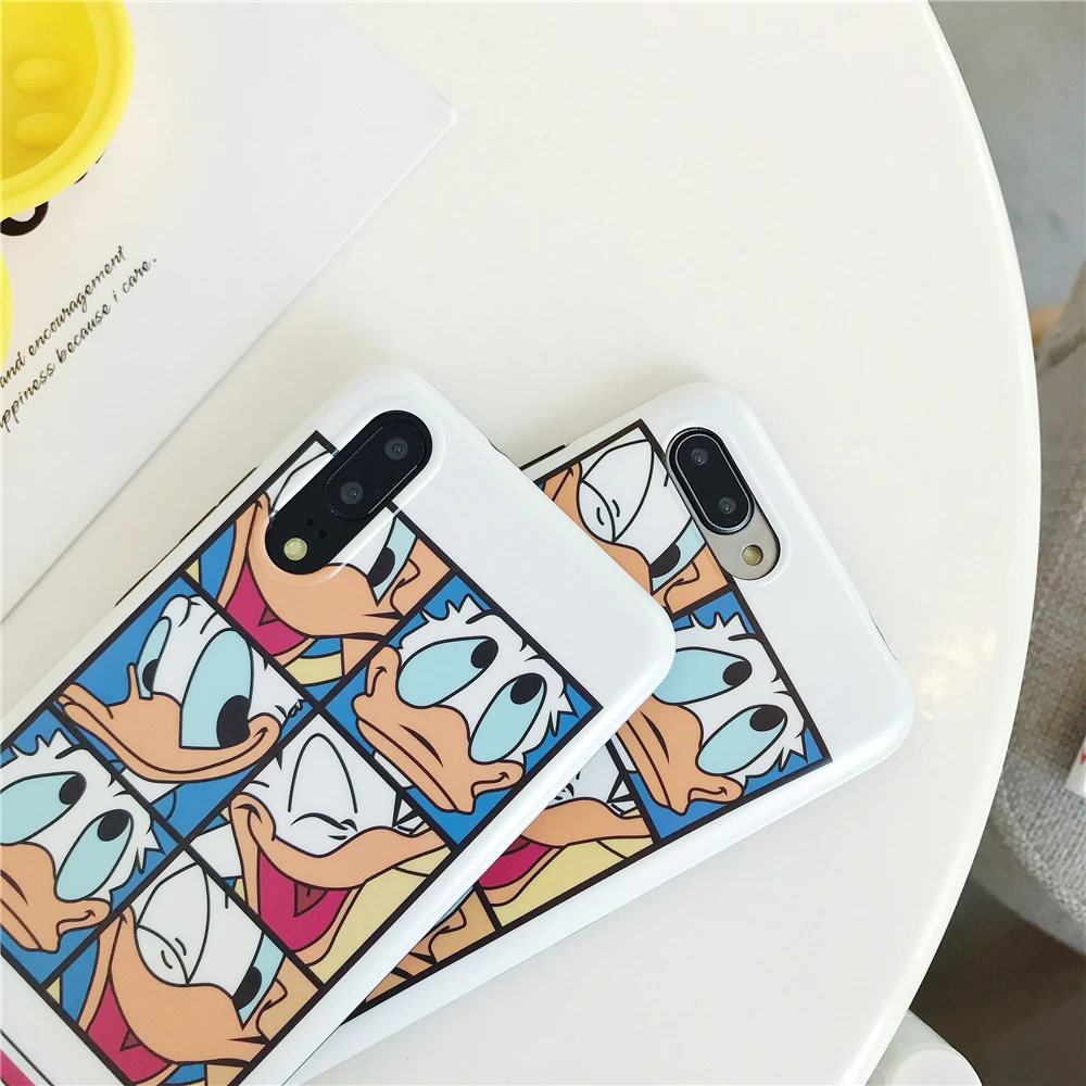 Cute Donald Duck Soft TPU IMD Phone case For Huawei P20 Mate 10 Pro Honor 9 Nova 2S Silicon Cover Coque |
