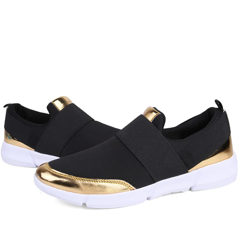 Женские туфли Лоферы без застежки черные или серые повседневные легкие на