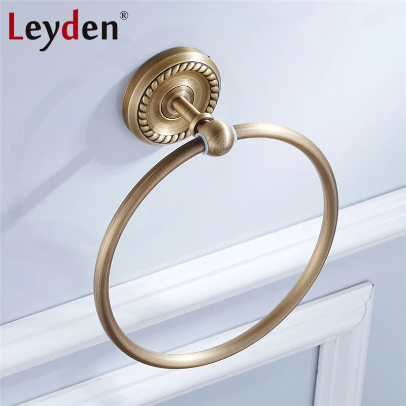 Высококачественный ORB/античный латунный держатель для полотенец Leyden настенный в