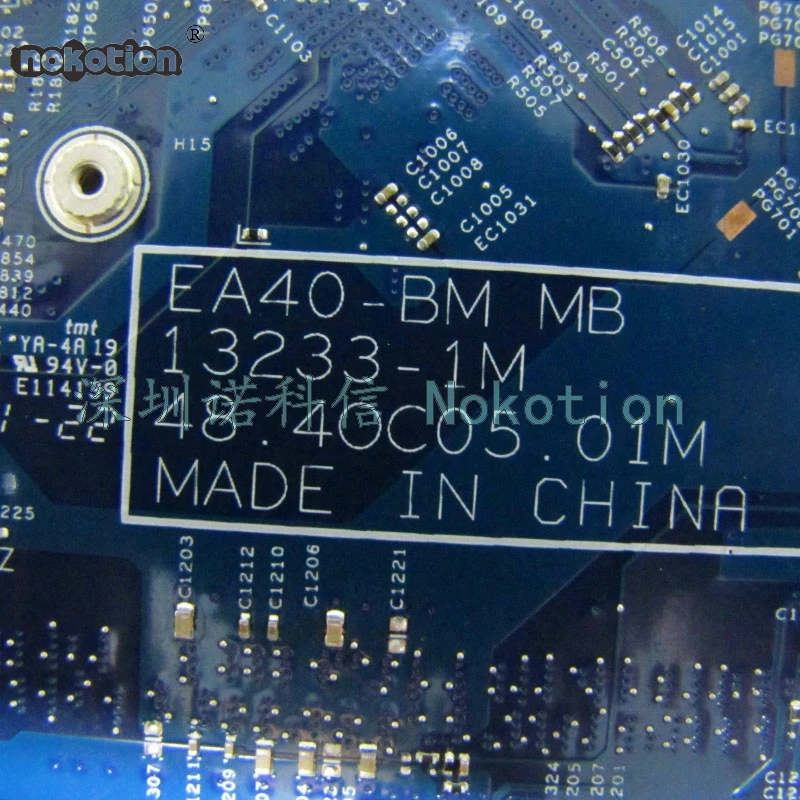 NOKOTION EA40-BM MB 488.4oc05.01m NBMGQ11008 NB.MGQ11.008 для acer aspire E1-410G материнская плата ноутбука SR1W3 N2930