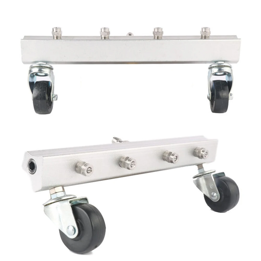 Stainless Steel High Pressure Car Washing Tool Cleaning Car Chassis Water Spray Ground Clean Tools with 4 Nozzles