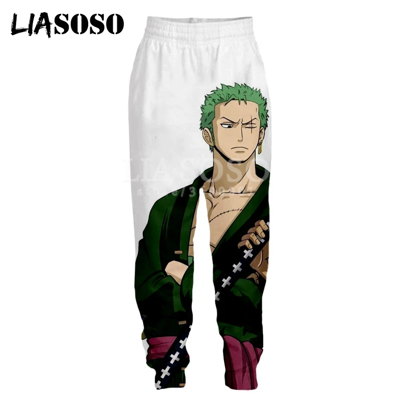 3 LIASOSO Аниме ONE PIECE Roronoa Зоро Брук Usopp 3D принт мужские брюки унисекс длинные брюки крутые брюки хорошего качества A98 - Цвет: 3