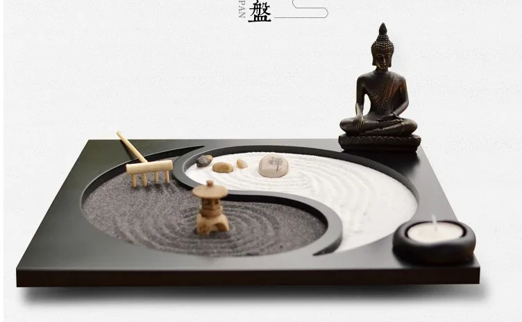 

household furnishings yoga room decoration zen idea model room gossip micro landscape teahouse dry landscape pieces sand statue