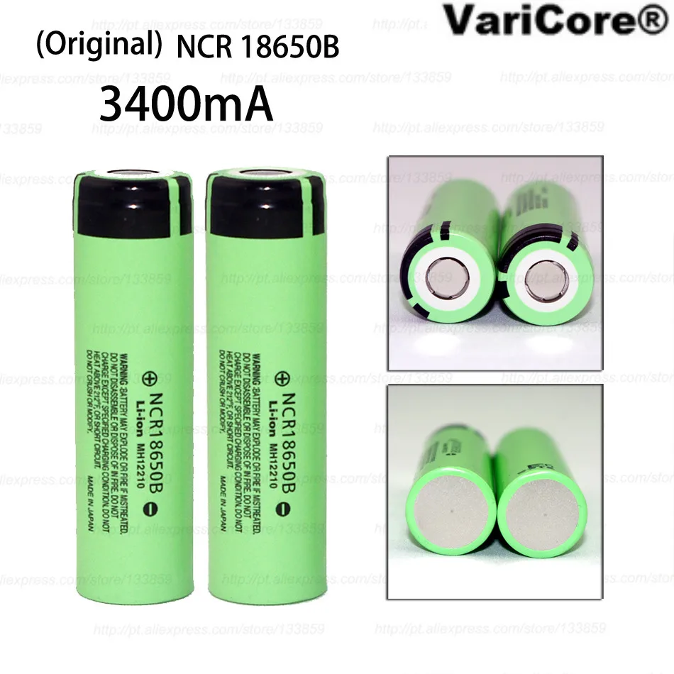 2 шт. Литиевая аккумуляторная батарея NCR18650B 18650 3 7 в 3400 мАч|rechargeable battery|lithium battery18650