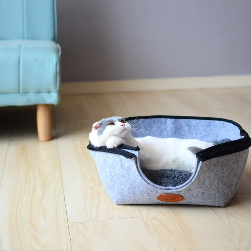 HEYPET кошки пещерная кровать домик для домашних животных спальный мешок на молнии