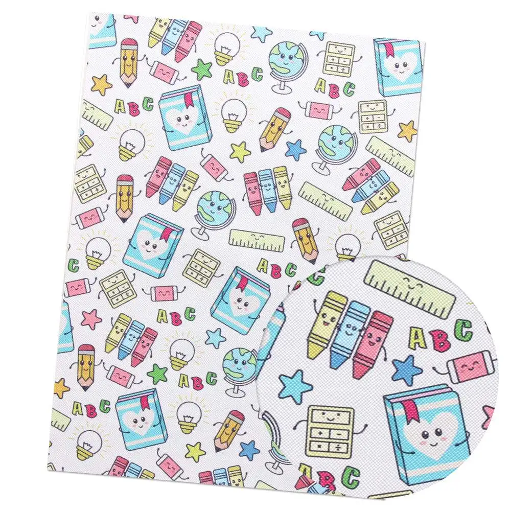 AHB Снова в школу листы из синтетической кожи книжки карандаши искусственной для