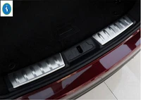 yimaautotrims auto accessory rear bumper foot plate tail door sill guard protector cover trim fit for jaguar f pace 2017 2020