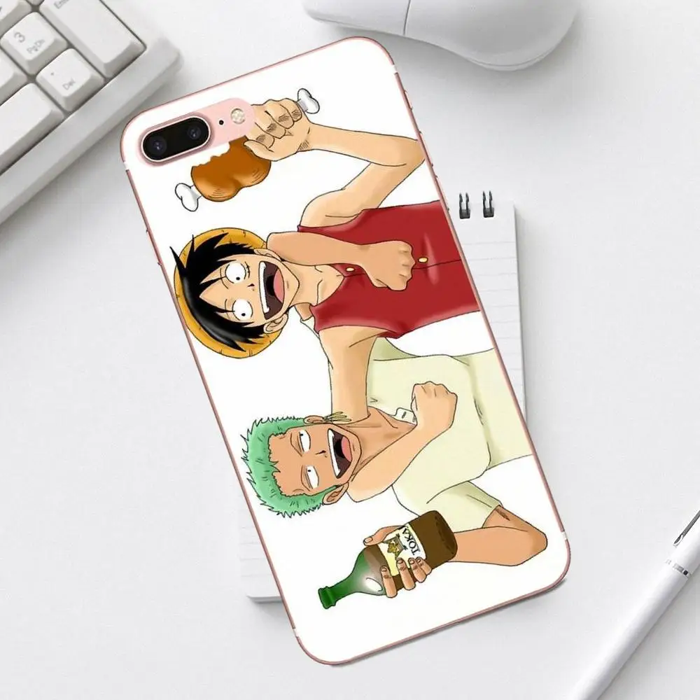 Qdowpz ТПУ чехол для iPhone 4 4S 5 5C SE 6 6S 7 8 Plus X XS Max XR Galaxy A3 A5 J1 J3 J5 J7 2017 Луффи ремень