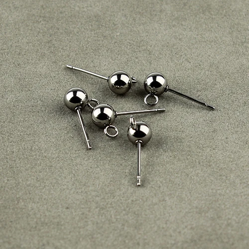 Серьги гвоздики из нержавеющей стали размер 4/5/6 мм 20 шт./лот|jewelry findings|stud earring