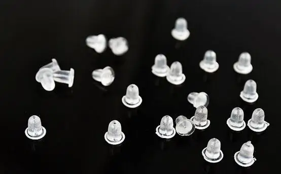 200 шт./лот пластиковые серьги-пули аксессуары для ювелирных изделий Diy затычки