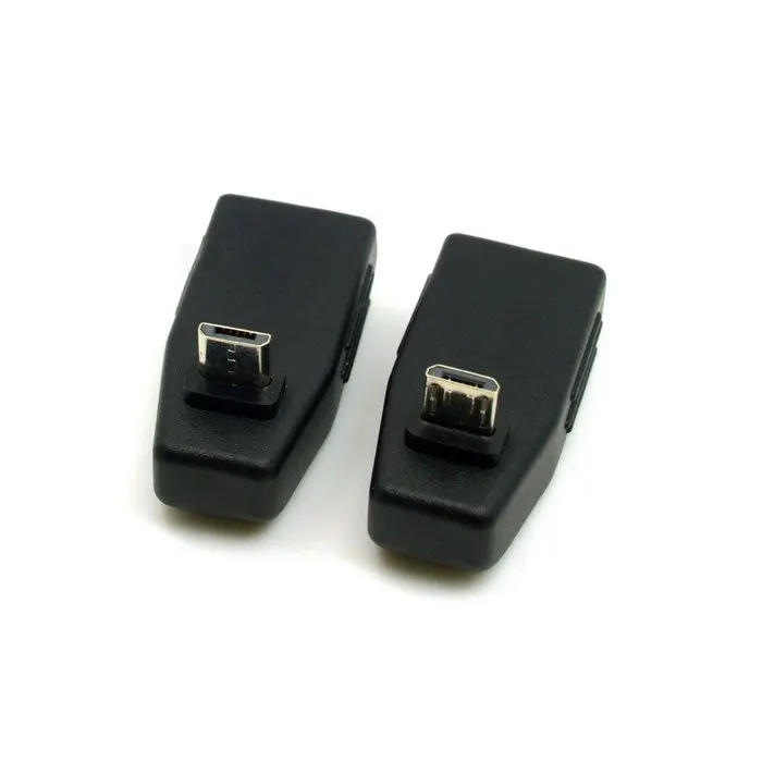 2 шт. 90 градусов вверх и вниз прямой угловой микро USB Тип B к мама OTG адаптер