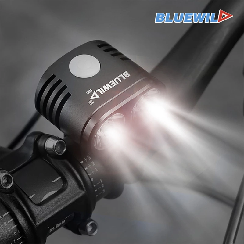 Фото Велосипедный фонарь BLUEWILD водонепроницаемый аккумулятор 10400 мАч 2x CREE XML T6 с Велосипедный фонарь BLUEWILD водонепроницаемый аккумулятор 10400 мАч 2x CREE XML T6 с