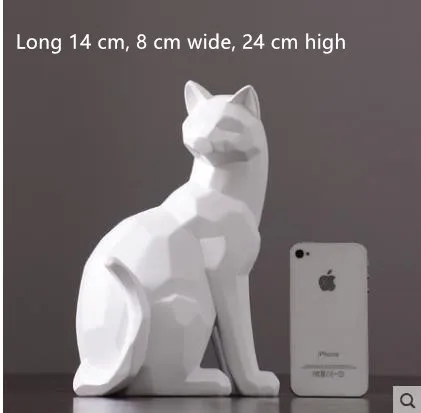 

Creative diamond-shaped cat crafts, European and American style art, home desktop office decorations, birthday gifts
