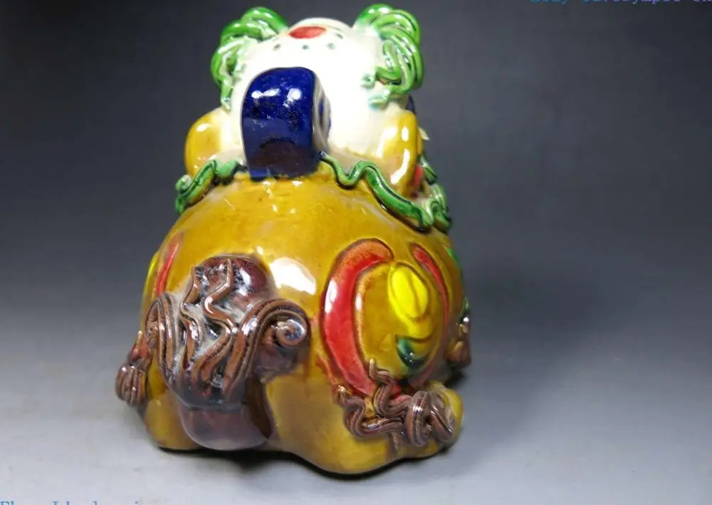 Китайская ручная работа фэн шуй удача вукай коцзи керамика Фо собаки Лев Килин