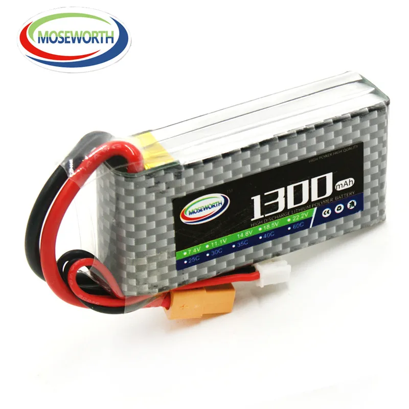 Комплект из 2 предметов 3S 11 1 V 1300 мА/ч 25C Lipo Батарея для р/у вертолет Квадрокоптер