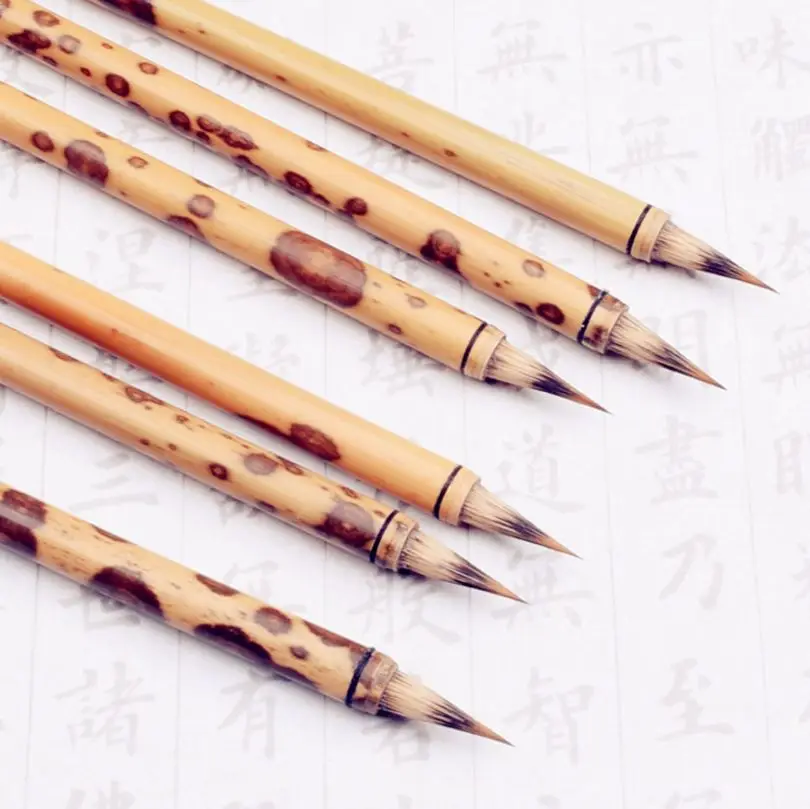 Китайская бамбуковая каллиграфия кисть для рисования каньцзи Суми волосы волка