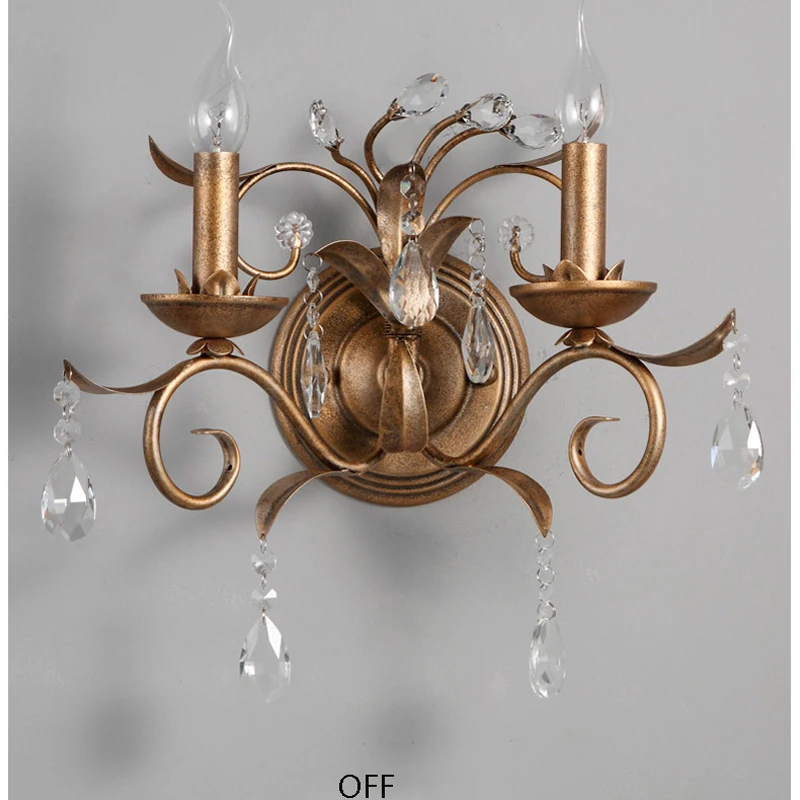 Лампа ретро стиль Железный настенный светильник цвет старая личность кронштейн