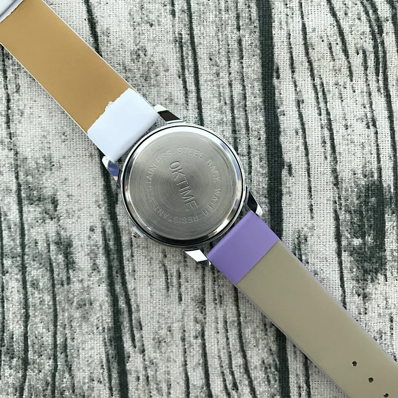 2017 Популярные Двойные цвета кожаный ремень женские студенческие часы мечты не