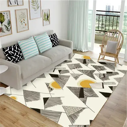 

Cute Cartoon Carpet Floor Mat Modern Nordic Sofa Bedroom Bed Tatami