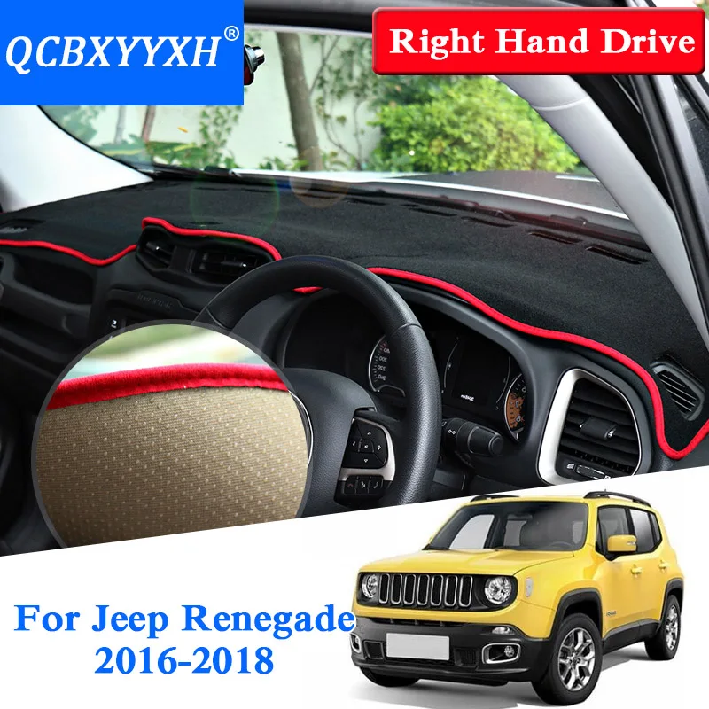 

For Jeep Renegade 2016-2018 Right Hand Drive Dashboard Mat Protective Interior Photophobism Pad Shade Cushion Car Styling