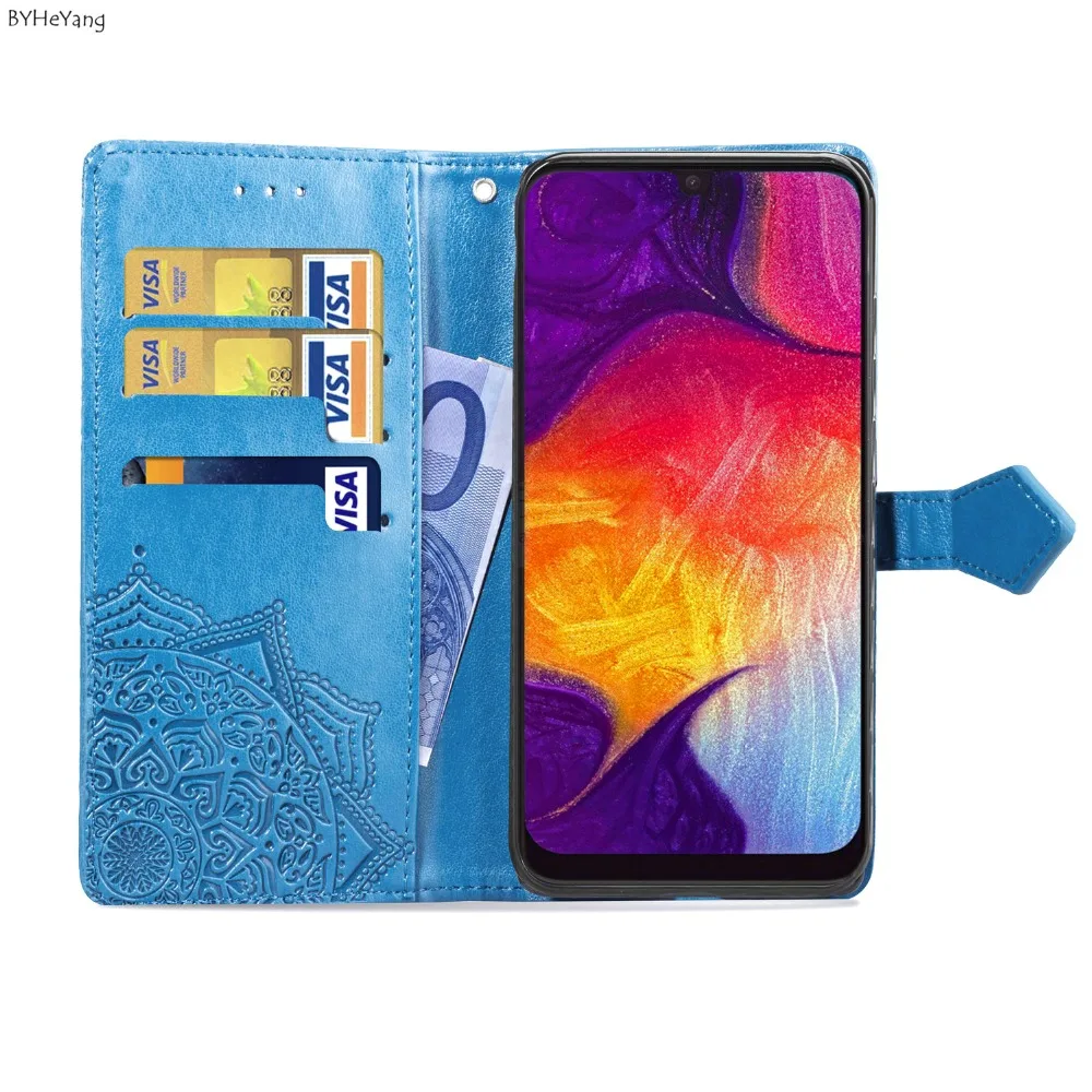 Флип-кейс для Galaxy A50 чехол Роскошный телефона из искусственной кожи Samsung A 50 GalaxyA50