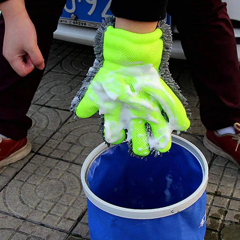 2019 1 шт. 5 пальцев Автомойка рукавицей очистка перчатки Wash щетка для ухода за