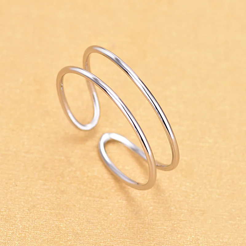 Оптовая цена от производителя оригинальные открытые серебряные кольца ручной