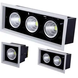 Двойной приглушаемый Светодиодный точечный светильник, встраиваемый потолочный светильник s, светильник освещение ing, 10 Вт, 20 Вт, 30 Вт, ac85-240V