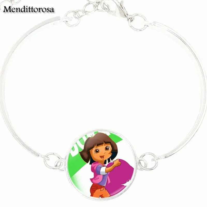 Для свадьбы ювелирные изделия с изображением Доры The Explorer посеребренные
