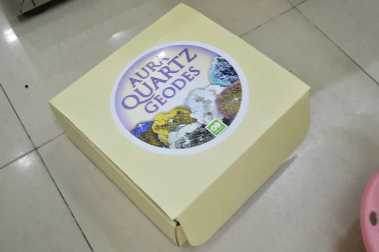 32 штук в штучной упаковке много цветов аура кварцевые геодезы синие радужные