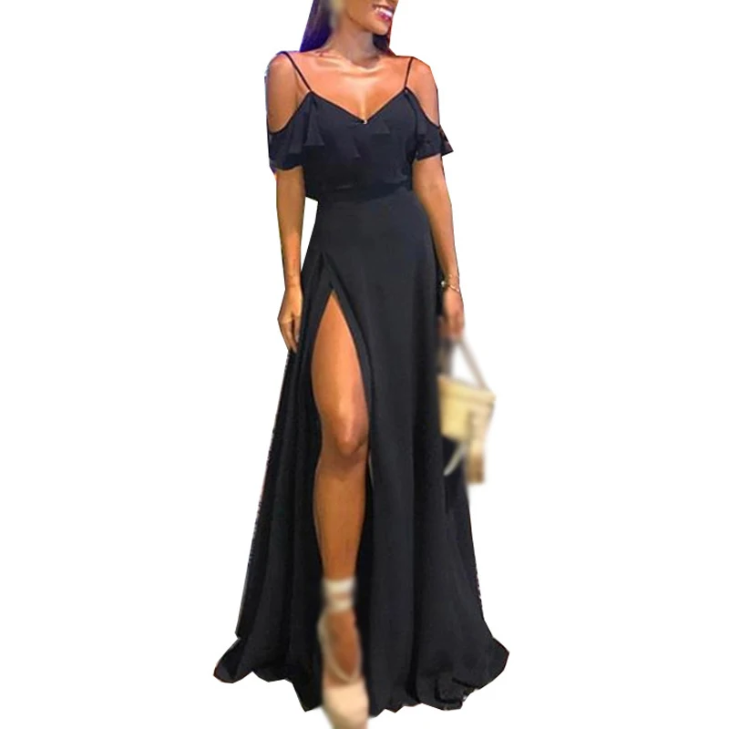 Женское платье на выпускной летнее однотонное Формальное модное вечернее