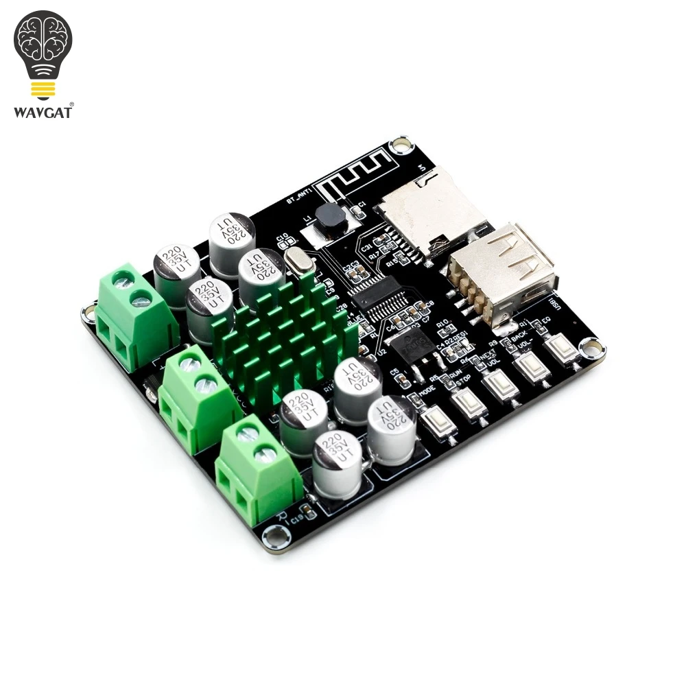 Плата усилителя TPA3116D2 с Bluetooth 4 0 50 Вт + u диском TPA3116 поддержкой tf карты