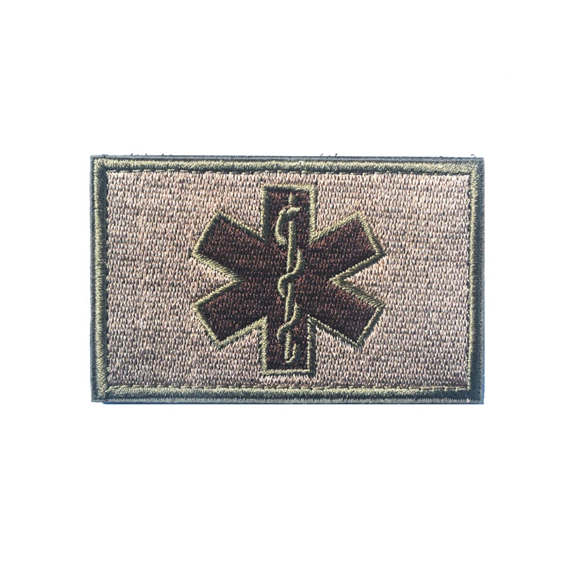17 Embroidery 8X5 CM Флаг США/EMT звезда жизни вышивка патч фельдшер медицинская помощь крест военный боевой патчи эмблема вышитый значок - Цвет: 17 Embroidery 8X5 CM