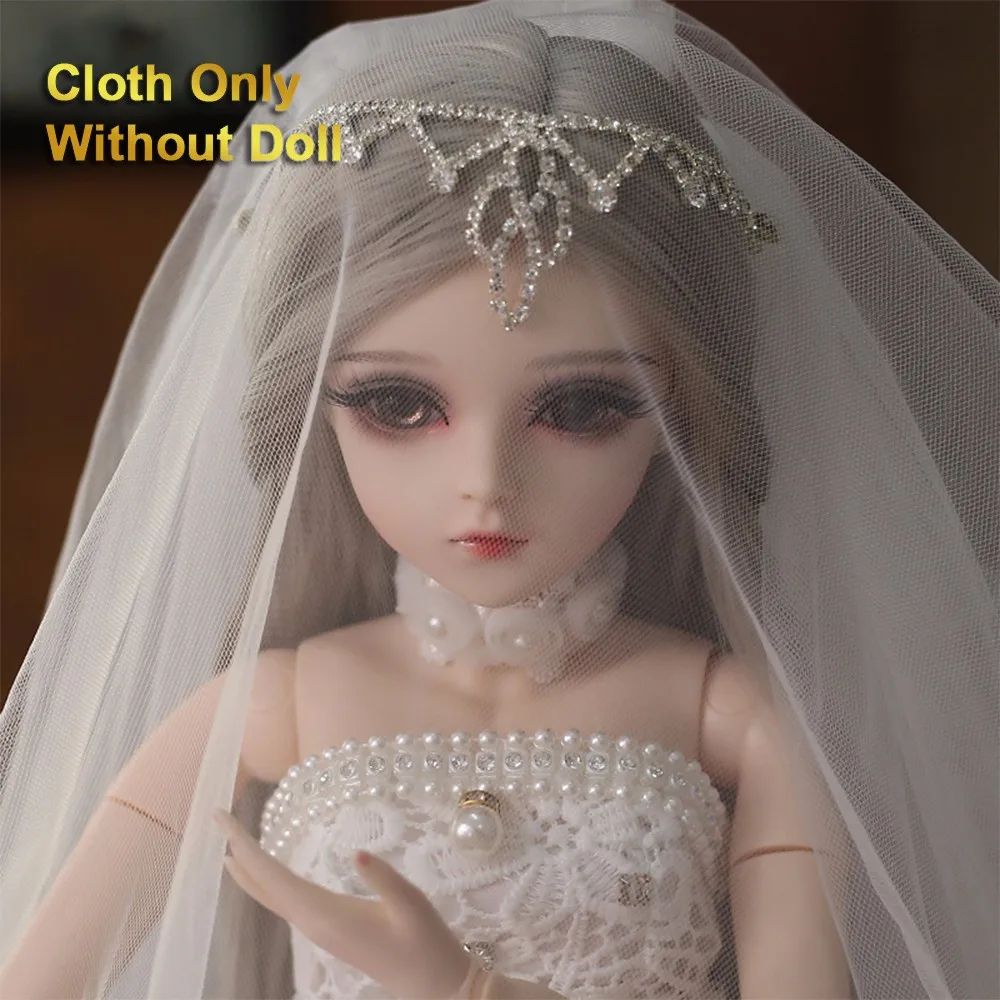 Комплект одежды VICIVIYA 1/3 BJD SD длинное платье макси с высоким и низким вырезом для