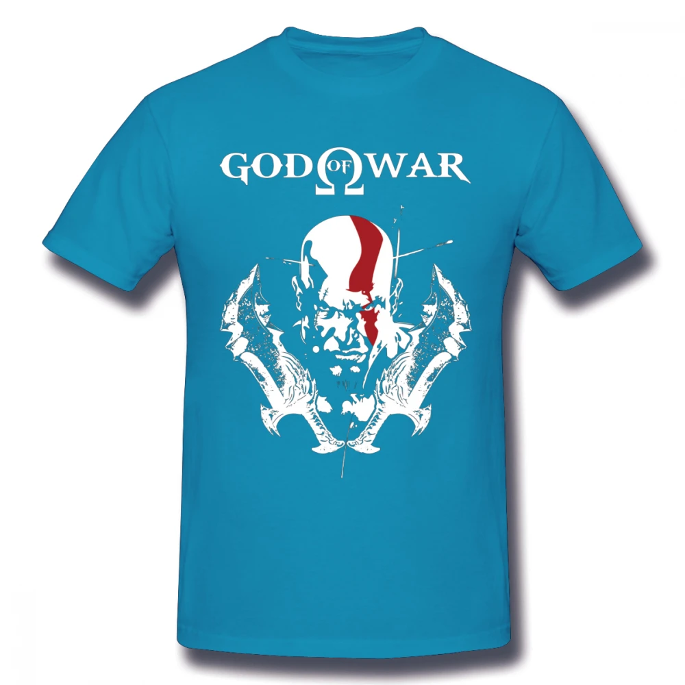 Королевский синий Винтажный дизайн KRATOS GOD OF WAR Футболка мужская BONADIAO S-6XL плюс размер футболка хлопок Новое поступление футболка - Цвет: Королевский синий