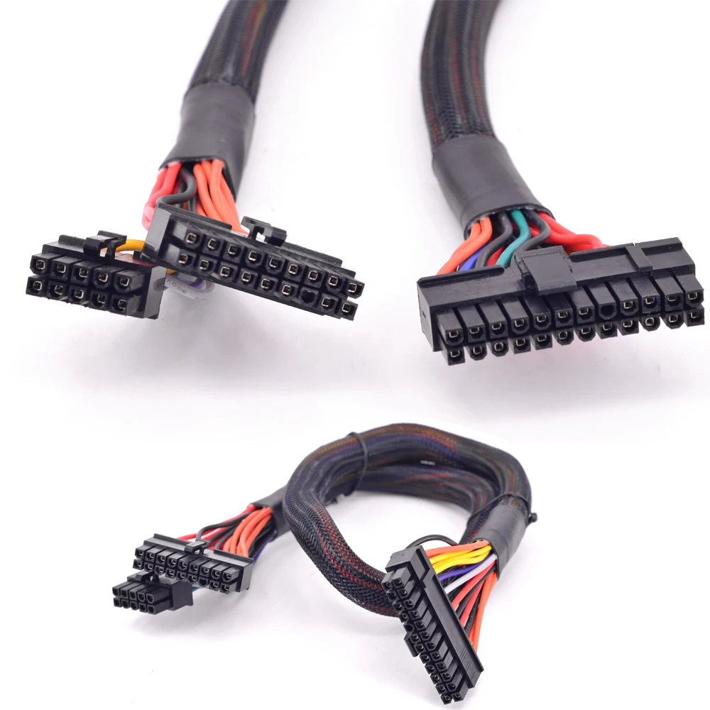 

PSU Modular 18+10pin to 24Pin ATX Power Supply Cable 20+4 Pin with Sleeved for Corsair AX Series AX860 AX760