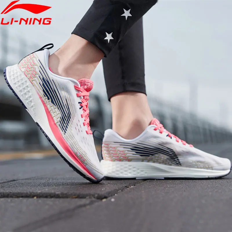 Li-Ning Для женщин Основные кроссовки для бега легкая беговая Обувь марафон ТПУ Поддержка внутри Спортивная обувь Кроссовки ARBP046 XYP907