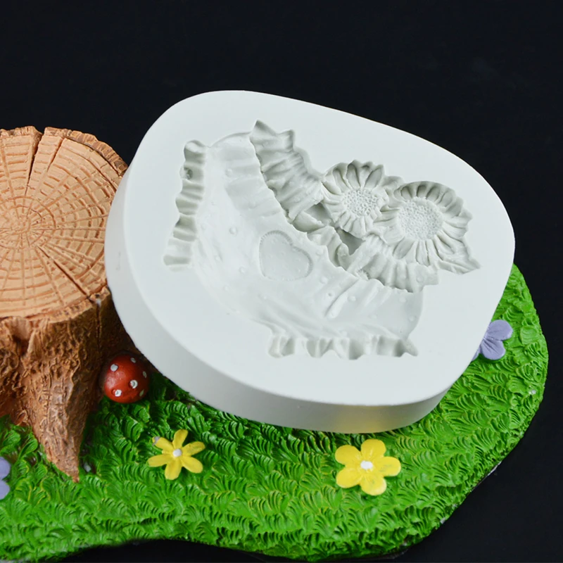 3D детское нижнее белье шорты цветы помадка шоколад силиконовая форма