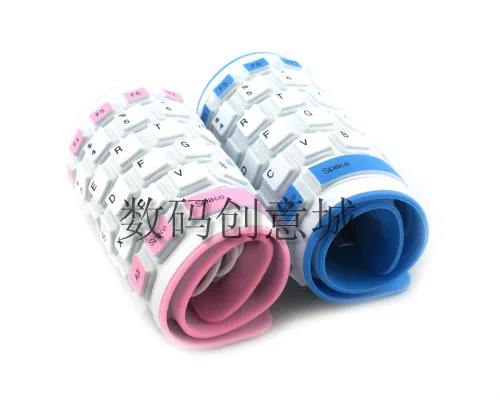 Цветная Гибкая мягкая Водонепроницаемая силиконовая клавиатура 88 клавиш USB для