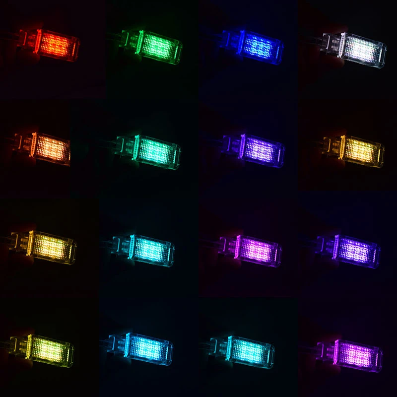 Дверной RGB светильник с дистанционным управлением для Audi светодиодный дверной