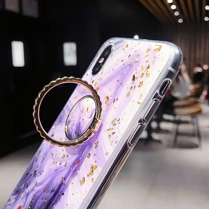 Модный градиентный мраморный чехол для телефона iPhone 6/6s/7/8plus роскошный с