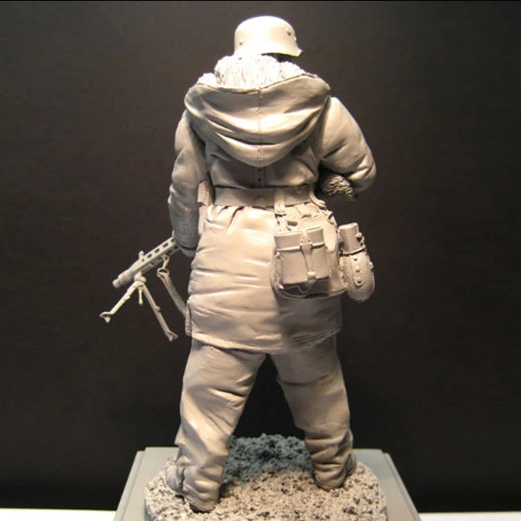 1/16 120 мм Неокрашенная полимерная фигура мг|wwii german|resin figure1/16 scale |