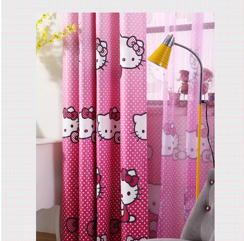 Детские занавески для девочек розовые hellokitty отелей Hello Kitty|Занавески| |