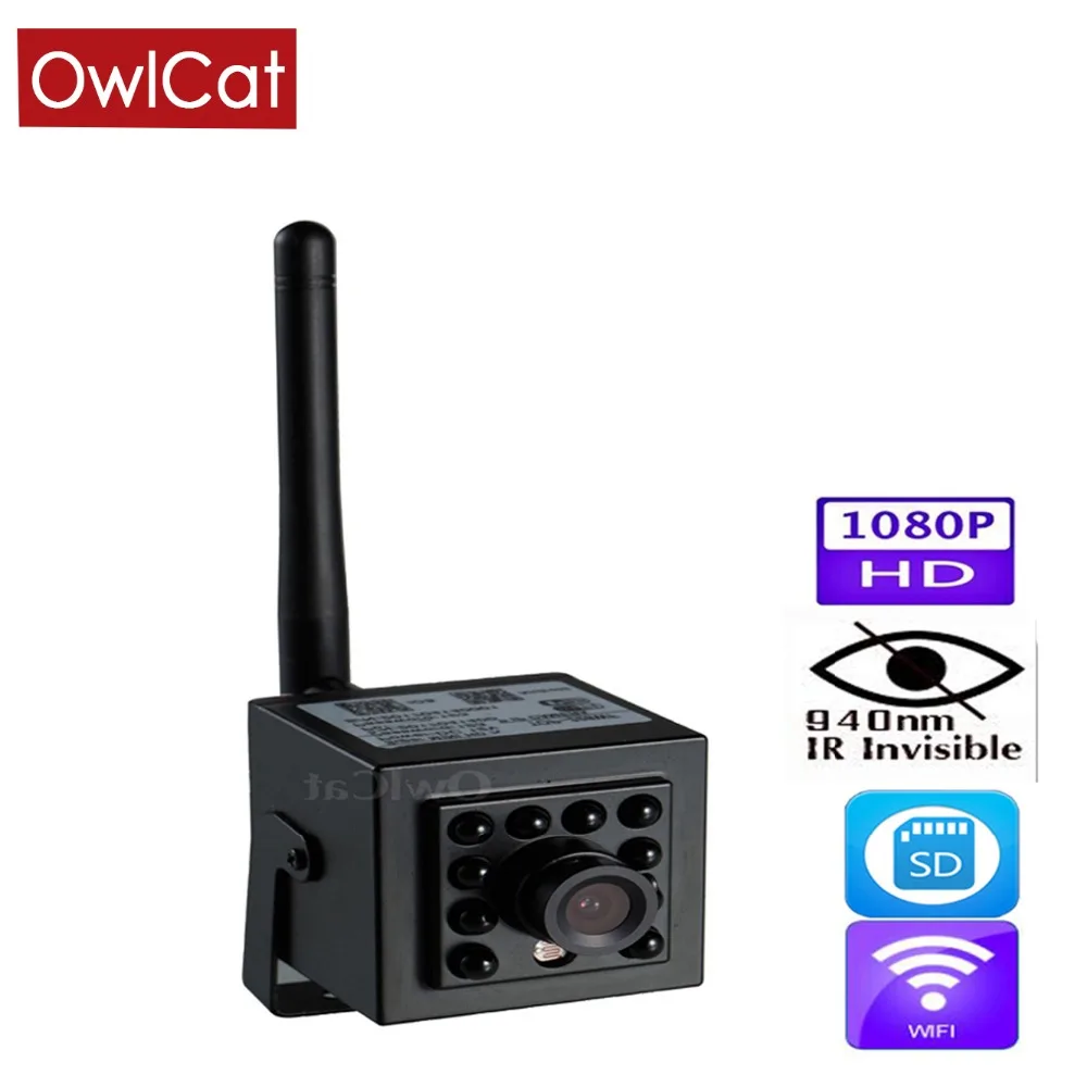 OwlCat мини Сетевая невидимая ИК HD ip камера WiFi слот для памяти Buzzer push телефон